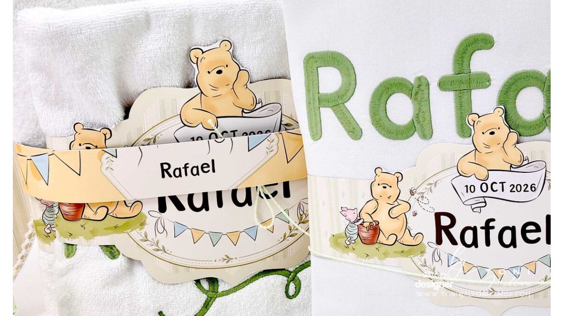 Trusou Botez Băiat Winnie the Pooh Ursulețul Personalizat 12